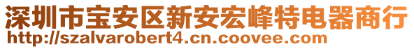 深圳市寶安區(qū)新安宏峰特電器商行