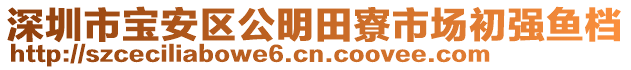 深圳市寶安區(qū)公明田寮市場初強(qiáng)魚檔