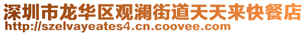 深圳市龙华区观澜街道天天来快餐店