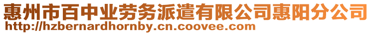 惠州市百中业劳务派遣有限公司惠阳分公司