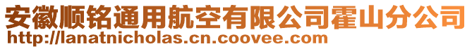 安徽順銘通用航空有限公司霍山分公司