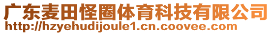 廣東麥田怪圈體育科技有限公司