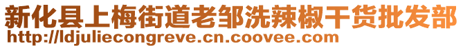 新化縣上梅街道老鄒洗辣椒干貨批發(fā)部