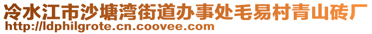 冷水江市沙塘灣街道辦事處毛易村青山磚廠