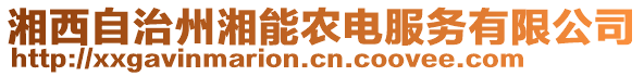 湘西自治州湘能農(nóng)電服務(wù)有限公司