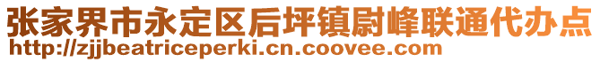 张家界市永定区后坪镇尉峰联通代办点