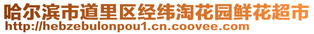 哈爾濱市道里區(qū)經(jīng)緯淘花園鮮花超市