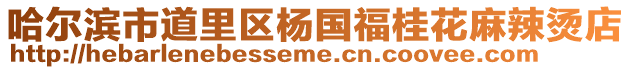 哈爾濱市道里區楊國福桂花麻辣燙店