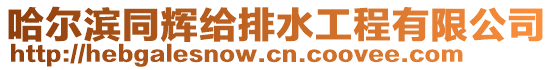哈爾濱同輝給排水工程有限公司