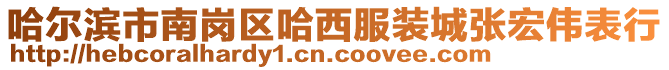 哈爾濱市南崗區(qū)哈西服裝城張宏偉表行