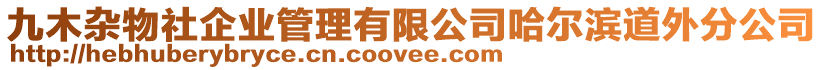 九木雜物社企業(yè)管理有限公司哈爾濱道外分公司