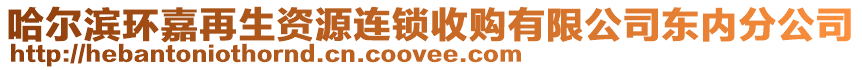 哈爾濱環(huán)嘉再生資源連鎖收購(gòu)有限公司東內(nèi)分公司