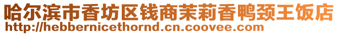 哈爾濱市香坊區(qū)錢(qián)商茉莉香鴨頸王飯店