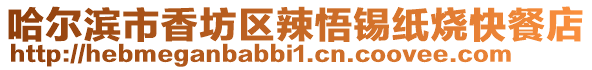 哈爾濱市香坊區(qū)辣悟錫紙燒快餐店