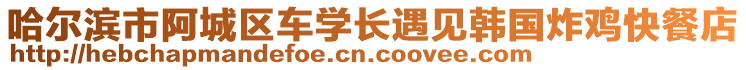 哈爾濱市阿城區車學長遇見韓國炸雞快餐店