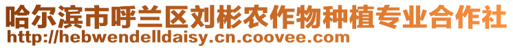 哈爾濱市呼蘭區(qū)劉彬農(nóng)作物種植專業(yè)合作社