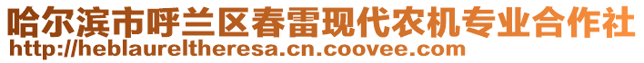 哈爾濱市呼蘭區(qū)春雷現(xiàn)代農(nóng)機專業(yè)合作社