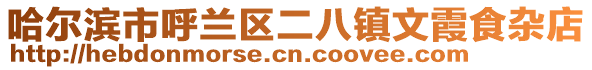 哈爾濱市呼蘭區二八鎮文霞食雜店