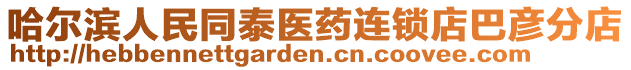 哈爾濱人民同泰醫(yī)藥連鎖店巴彥分店
