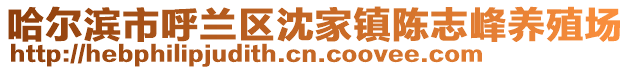 哈爾濱市呼蘭區沈家鎮陳志峰養殖場