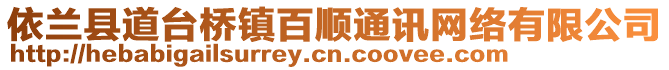 依蘭縣道臺橋鎮(zhèn)百順通訊網(wǎng)絡(luò)有限公司