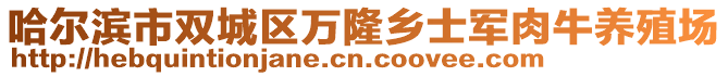 哈尔滨市双城区万隆乡士军肉牛养殖场