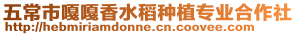 五常市嘎嘎香水稻種植專業(yè)合作社