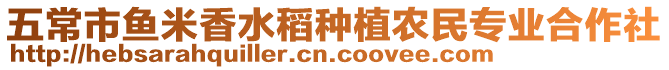 五常市魚米香水稻種植農民專業合作社