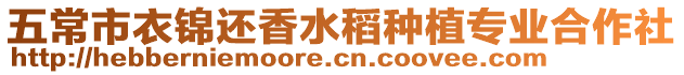 五常市衣錦還香水稻種植專業(yè)合作社