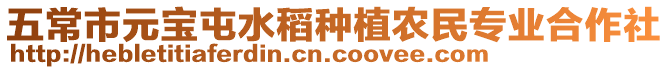 五常市元寶屯水稻種植農民專業合作社