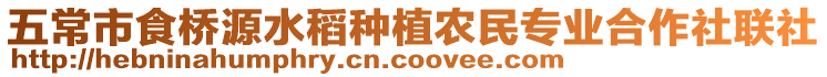 五常市食橋源水稻種植農民專業合作社聯社