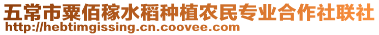 五常市粟佰稼水稻種植農(nóng)民專業(yè)合作社聯(lián)社