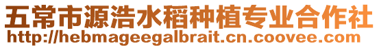 五常市源浩水稻種植專業合作社