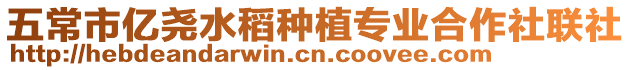 五常市億堯水稻種植專業合作社聯社