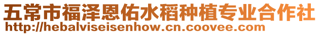 五常市福澤恩佑水稻種植專業合作社