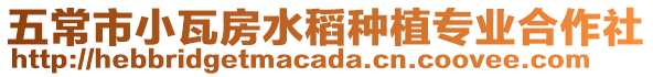 五常市小瓦房水稻種植專業合作社