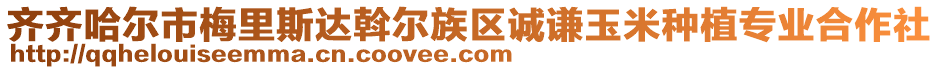 齊齊哈爾市梅里斯達(dá)斡爾族區(qū)誠謙玉米種植專業(yè)合作社