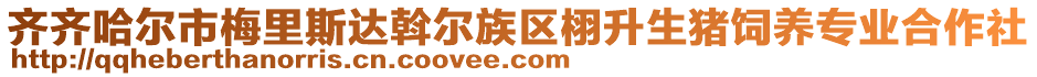齊齊哈爾市梅里斯達斡爾族區栩升生豬飼養專業合作社
