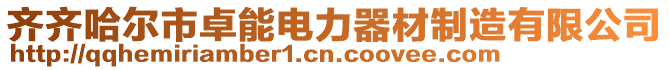 齐齐哈尔市卓能电力器材制造有限公司