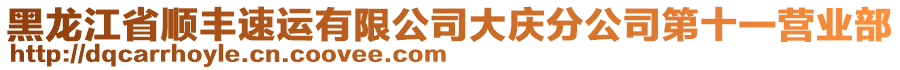 黑龙江省顺丰速运有限公司大庆分公司第十一营业部