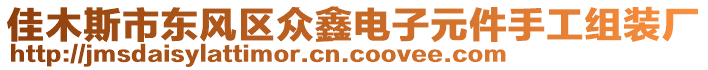 佳木斯市東風(fēng)區(qū)眾鑫電子元件手工組裝廠