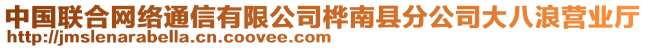 中國聯(lián)合網(wǎng)絡(luò)通信有限公司樺南縣分公司大八浪營業(yè)廳