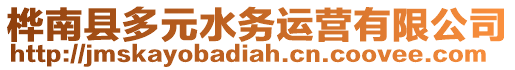 樺南縣多元水務(wù)運營有限公司