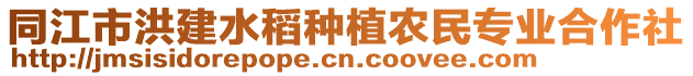 同江市洪建水稻種植農(nóng)民專業(yè)合作社