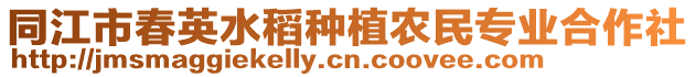 同江市春英水稻種植農(nóng)民專業(yè)合作社