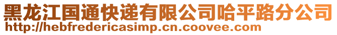 黑龍江國通快遞有限公司哈平路分公司