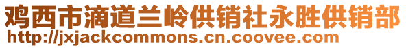 雞西市滴道蘭嶺供銷社永勝供銷部