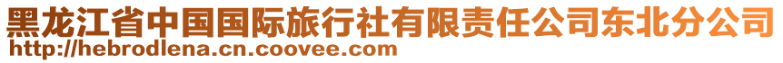 黑龍江省中國國際旅行社有限責(zé)任公司東北分公司