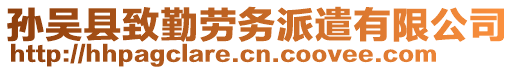 孫吳縣致勤勞務派遣有限公司