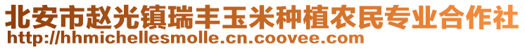 北安市趙光鎮(zhèn)瑞豐玉米種植農(nóng)民專業(yè)合作社